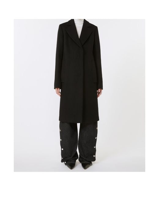 Sportmax Black Wool Coat