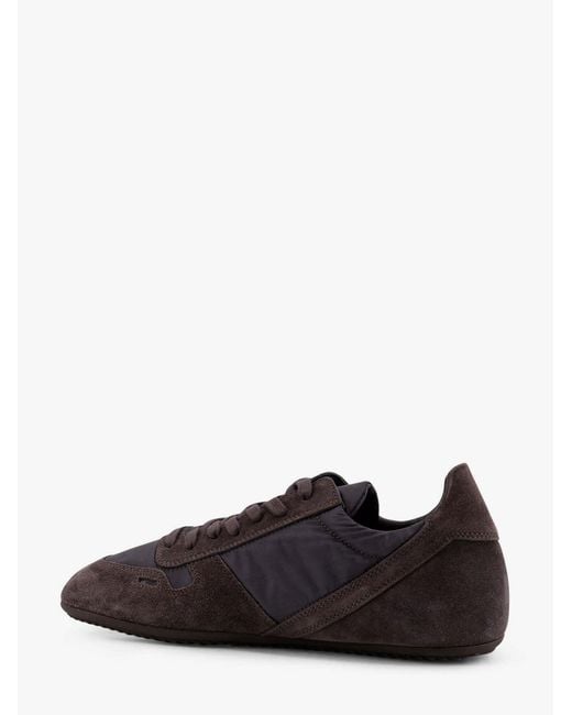 Rick Owens Brown Panelled Low-Top Sneakers for men