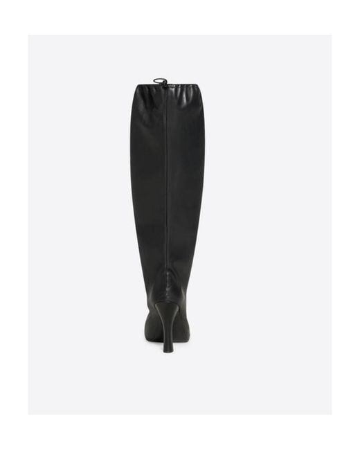 Balenciaga Black Falkon Pointed-Toe Boots