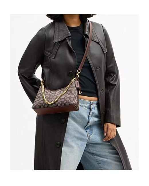 COACH Gray Juliet Shoulder Bag 25