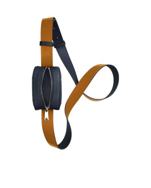Bottega Veneta Blue Intrecciato Zipped Phone Pouch for men
