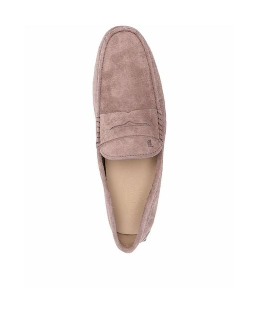 Tod's Pink Gommino Logo Loafers for men