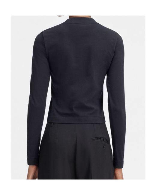 Jacquemus Black Logo Patch Long-Sleeve Top