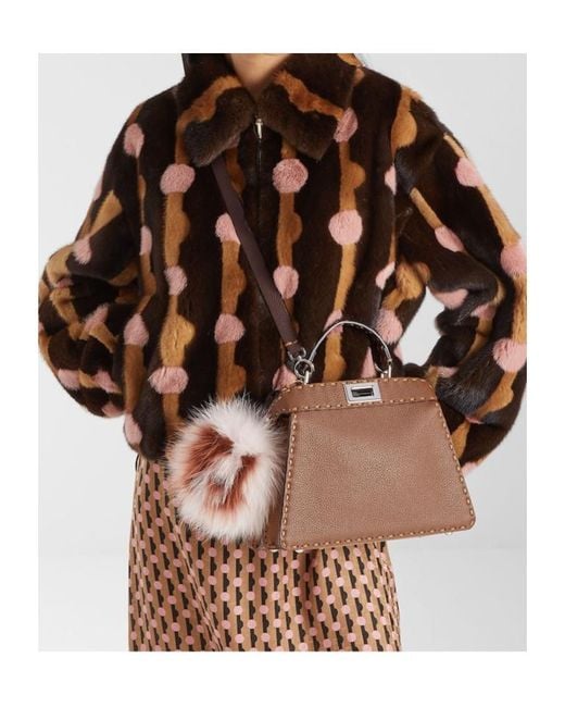 Fendi Brown Peekaboo Iseeu Small Tote Bag