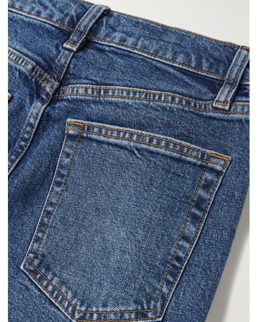 FRAME Blue The Arrow High-Rise Flared Jeans