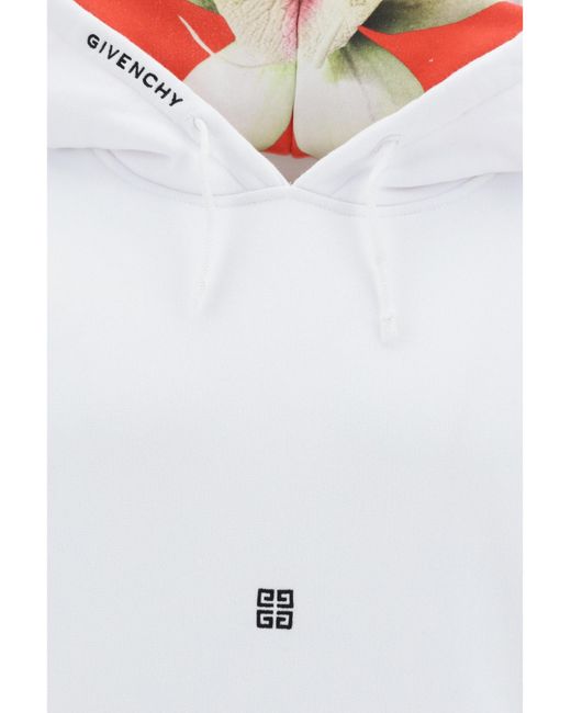 Givenchy Gray 4G Embroidered Drawstring Hoodie for men