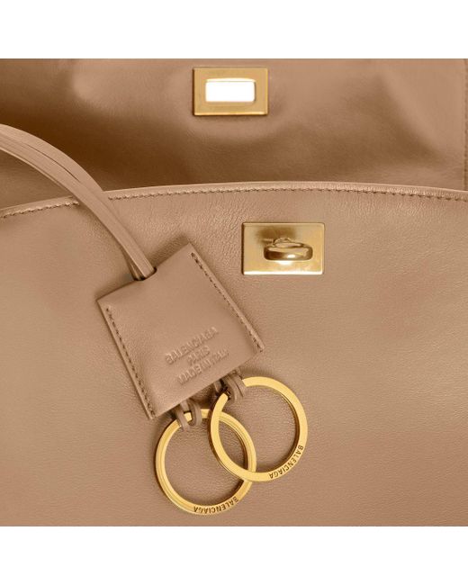 Balenciaga Natural Rodeo Top Mini Hand Bag