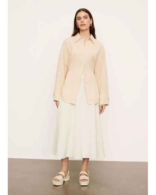 Vince Natural Tie-Fastened Open Back Shirt