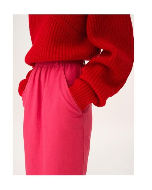 Chloé Pink Elastic-Waistband Pocket Skirt