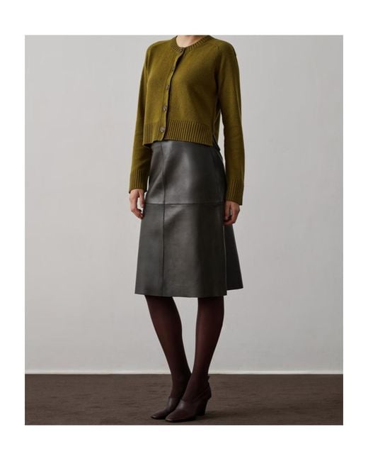 Soeur Green Button-Down Long-Sleeved Sweater