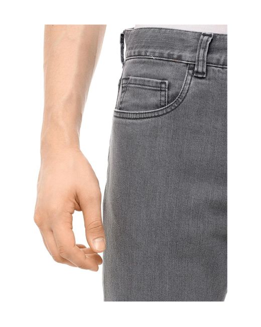 Canali Gray Jeans With Belt Loops for men