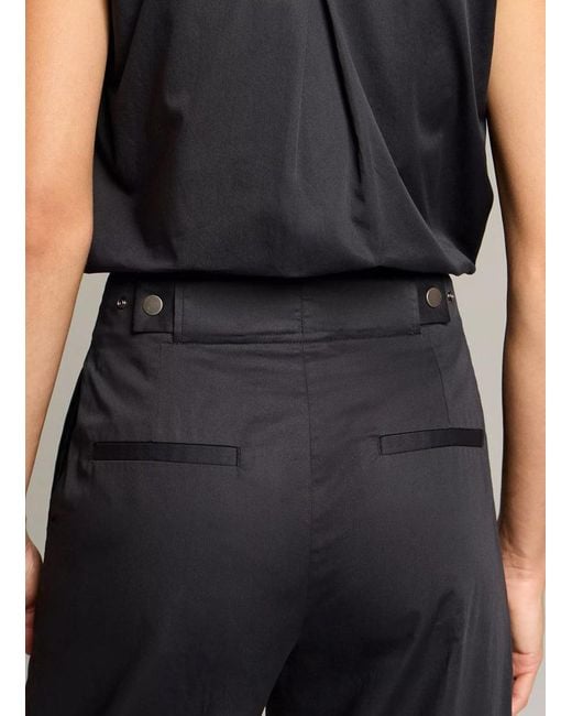 Vince Black High-Waisted Wide-Leg Trousers
