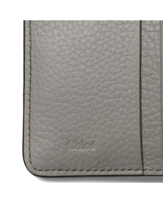 Chloé Gray Mini Alphabet Tri-Fold Wallet