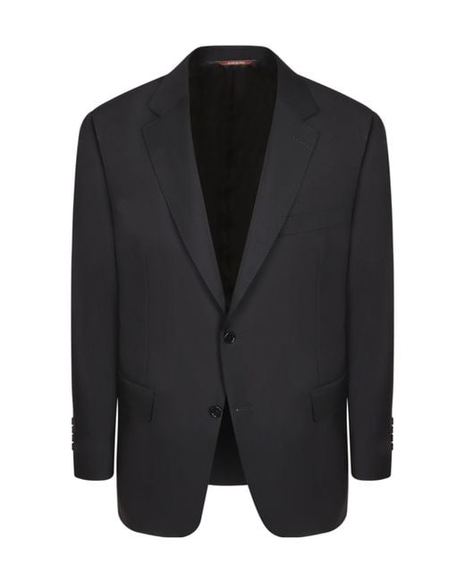 Canali Black Two-Button Tailored Suit for men