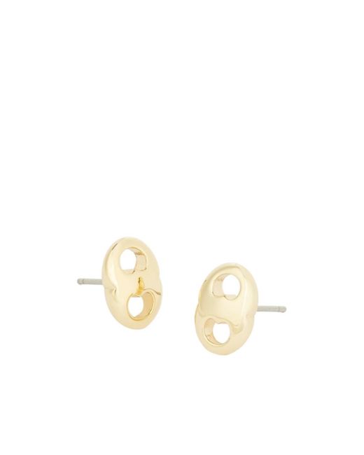 Tory Burch Natural Gemini Stud Earrings