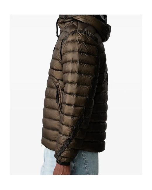 C P Company Green Goggle Quilted Jacket for men