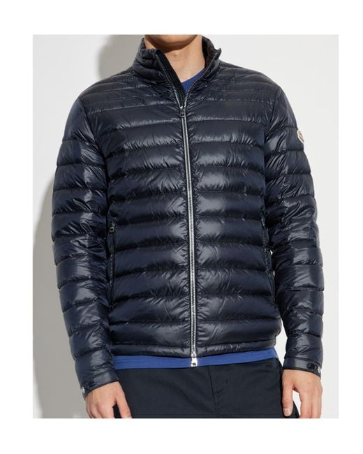 Moncler Blue Arnique Short Down Jacket for men