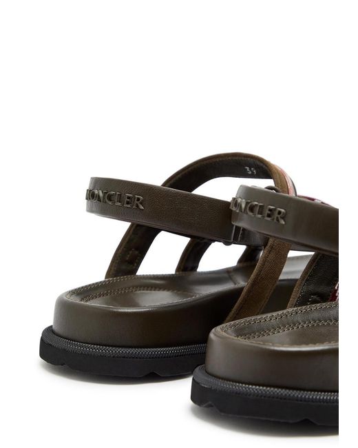Moncler Brown Casual Leather Sandals