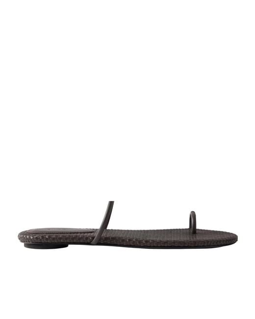 St. Agni White Woven Slippers