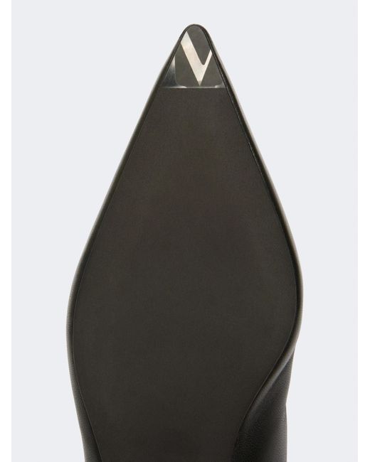 Max Mara Black Open-Toe Flat Sandals