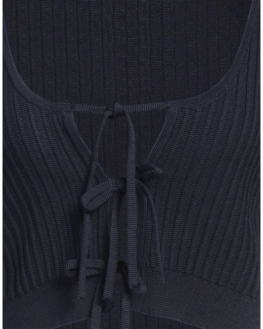 Ganni Blue Lightweight Knit Top