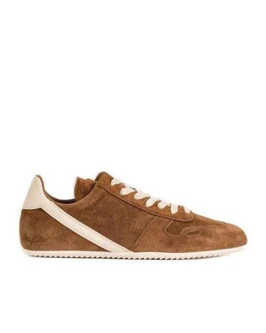 Rick Owens Brown Lace-Up Sneakers for men