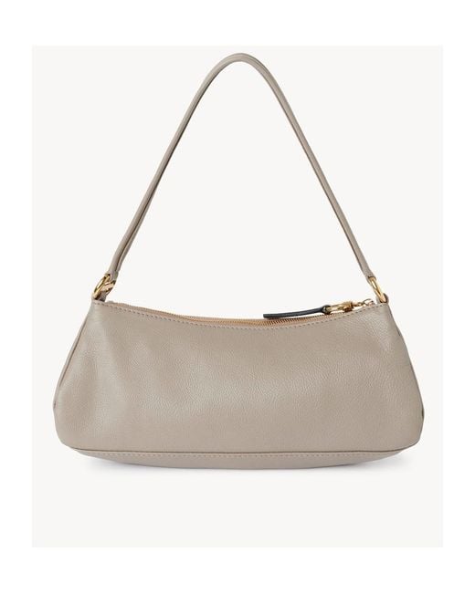 Chloé Gray Chloé The 99 Lock Detailed Shoulder Bag