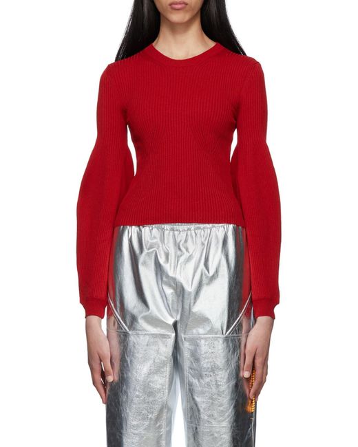Stella McCartney Red Rib Sweater