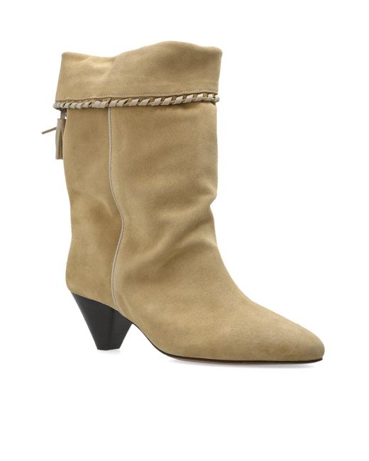 Isabel Marant Green Dalby Tassel Detailed Boots