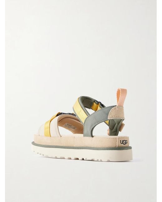 Ugg Metallic Color Block Sandals