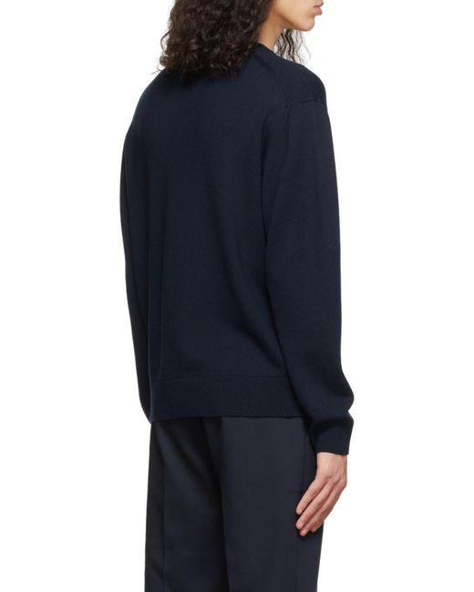 KENZO Blue Tiger Logo-Patch Jumper for men