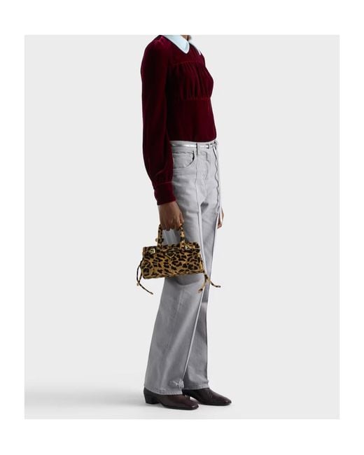 Prada Metallic Bonnie Mini Printed Shoulder Bag