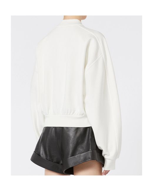 Sportmax White Crewneck Sweatshirt
