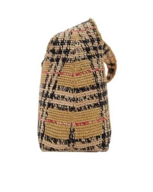 Burberry Brown Margate Checked Shoulder Bag