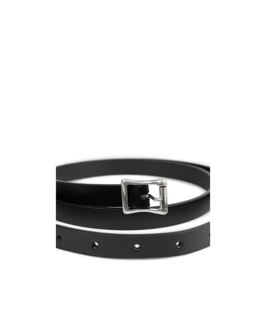 Ann Demeulemeester White Buckle Belt