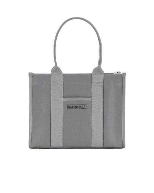 Balenciaga Gray Logo Shoulder Bag