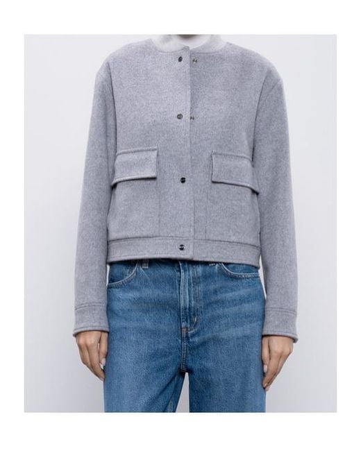 Herno Blue Logo Coat