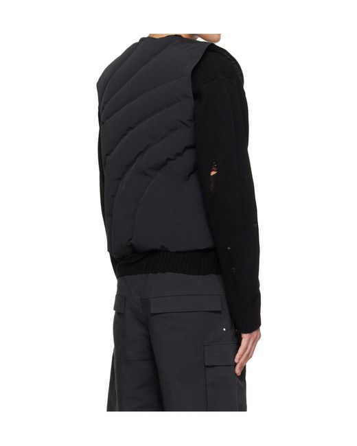 HELIOT EMIL Blue Visus Round Neck Vest for men