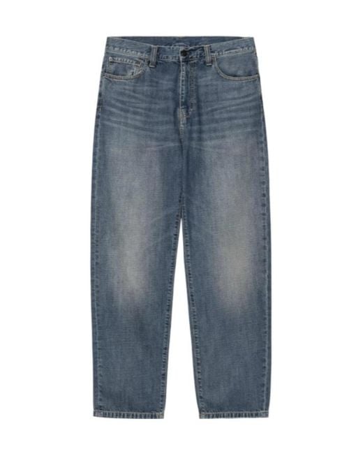 Carhartt Blue Aaron Wide-Leg Jeans for men