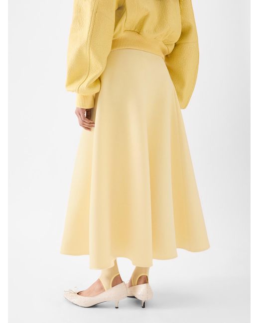 Jacquemus Natural Flared Maxi Skirt