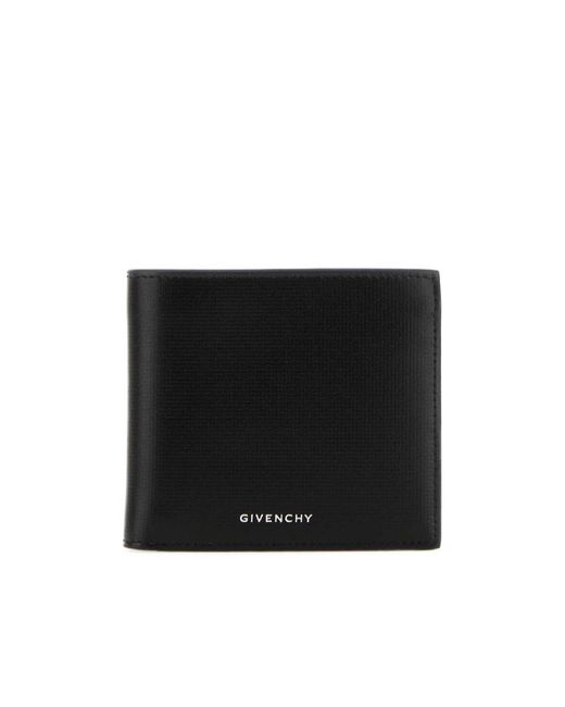 Givenchy Black 4G Classic Bi-Fold Wallet for men
