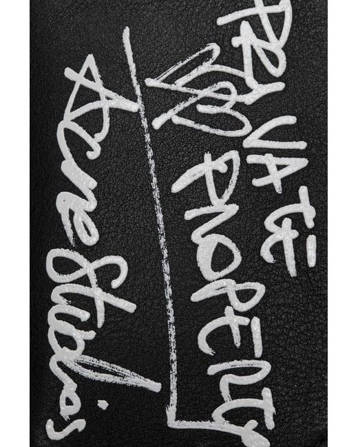 Acne Black Compact Zip Wallet