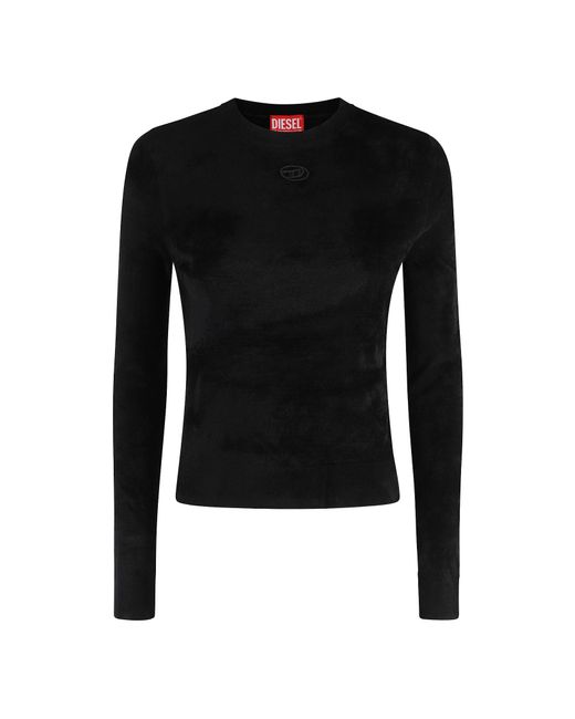DIESEL Black Long-Sleeved Sweater
