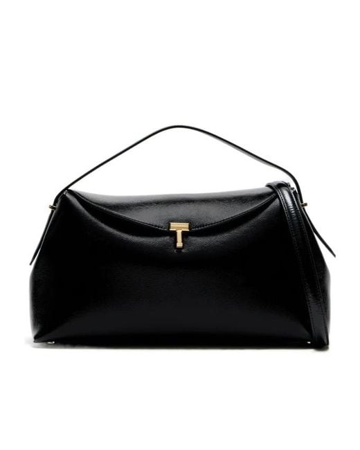 Totême Black Totême T-Buckled Top Handle Bag