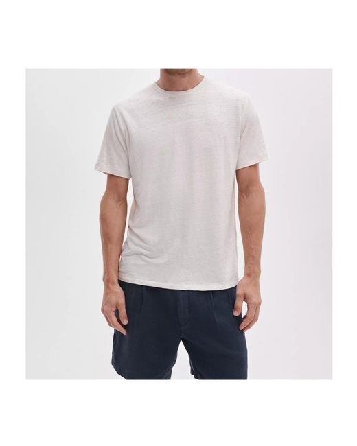 Rag & Bone White Crew Neck Short-Sleeved T-Shirt for men