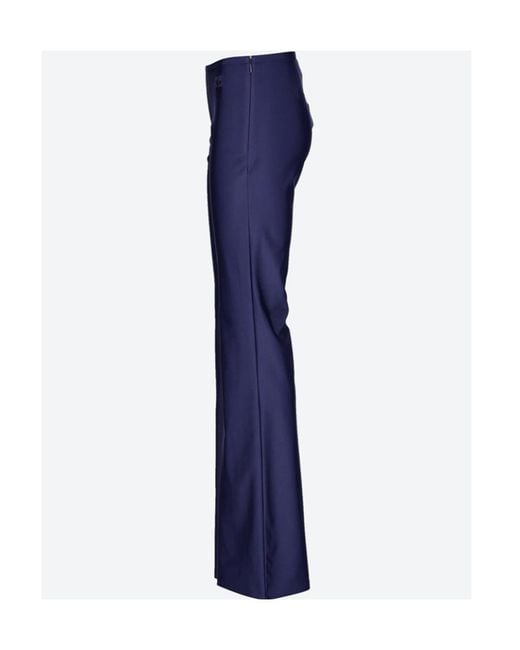 Courreges Blue Logo Casual Pants