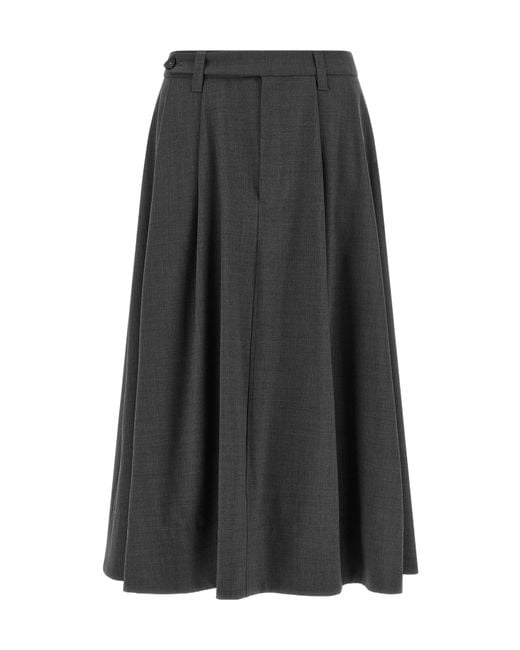 Brunello Cucinelli Black Wheel Skirt