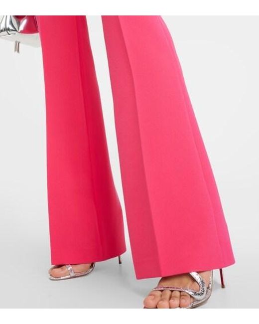 Safiyaa Red Cinzia Crêpe Jumpsuit