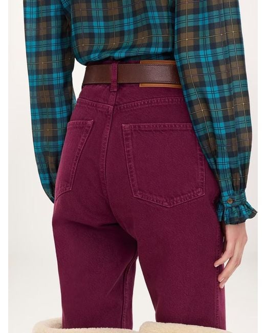 Chloé Red Chloé Dp21 Straight-Leg Jeans