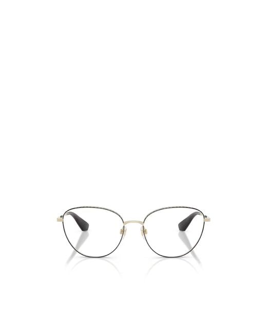 Burberry White Eyewear Cat-Eye Glasses